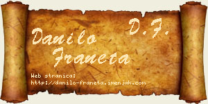 Danilo Franeta vizit kartica